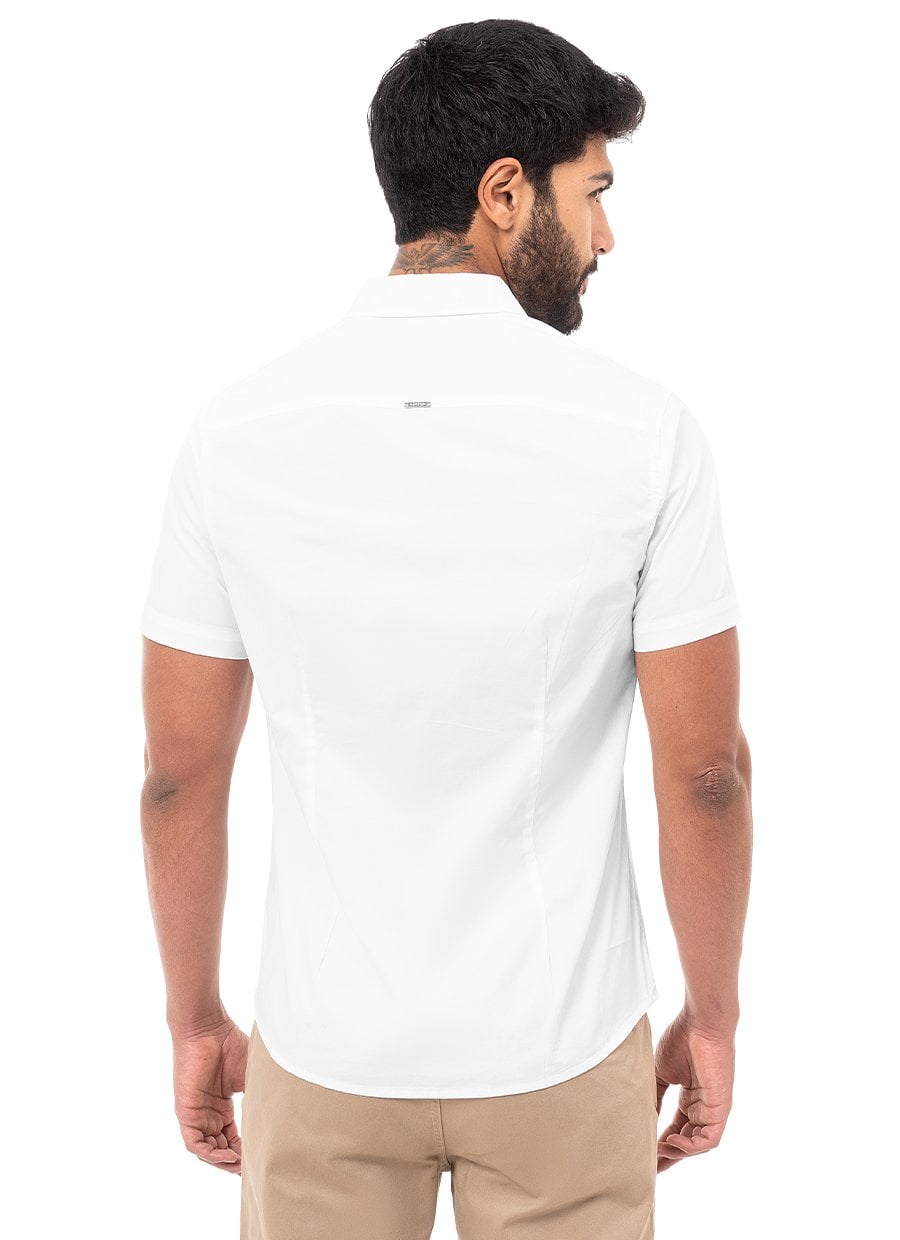 CAMISA CLASICO POPELINA STRETCH CABALLERO PAULINO 4 MC - 3