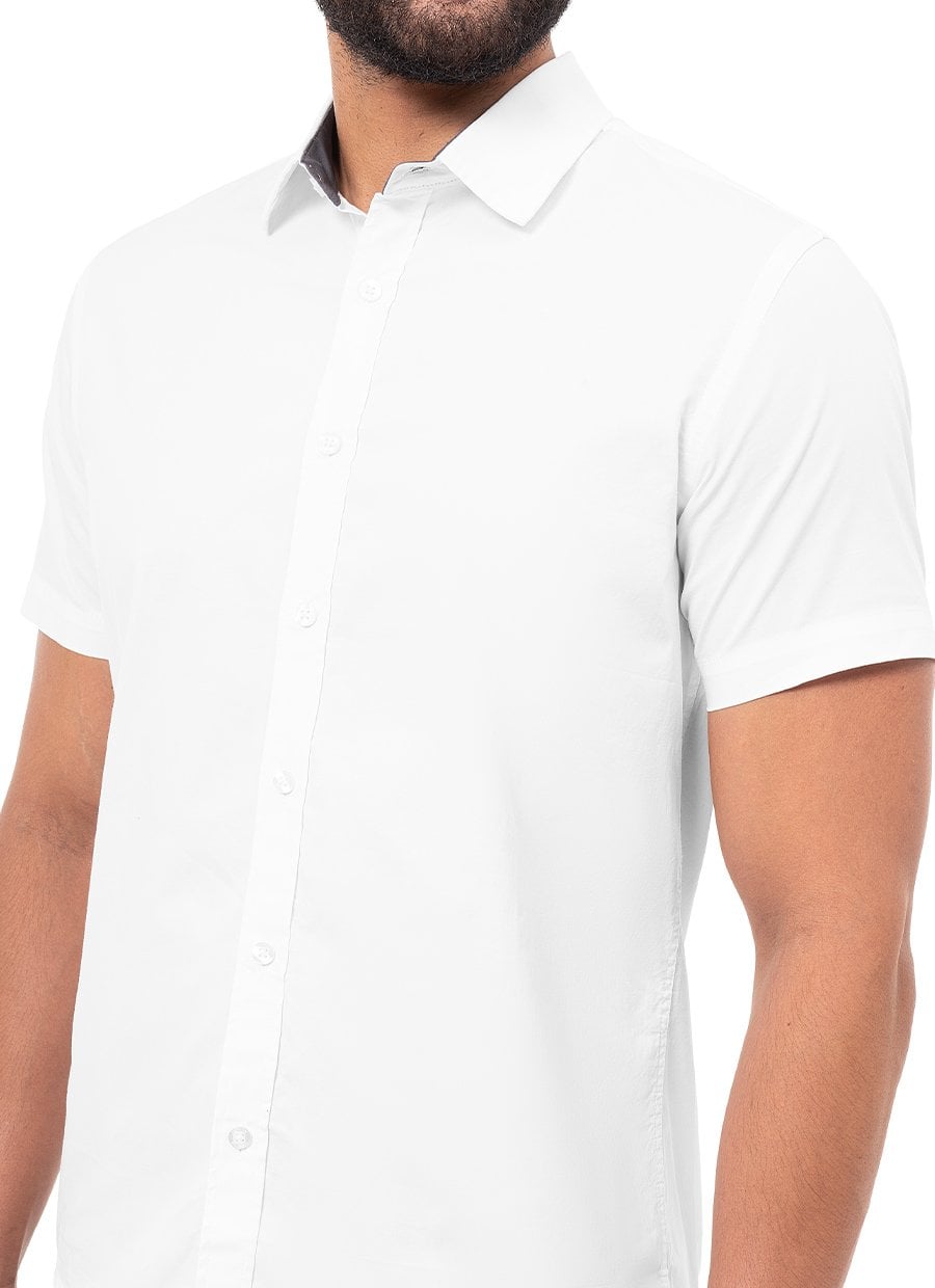 CAMISA CLASICO POPELINA STRETCH CABALLERO PAULINO 4 MC - 4