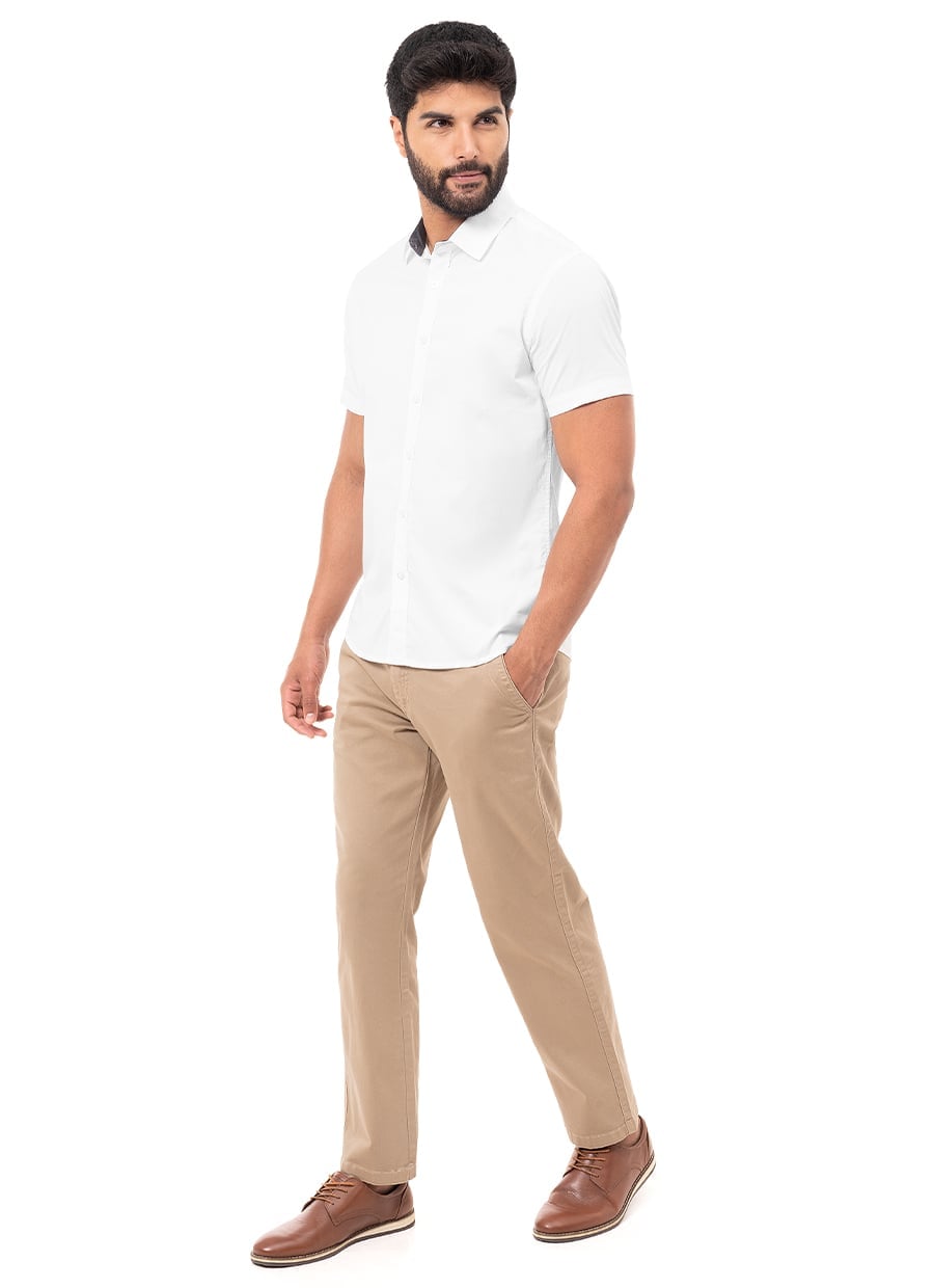 CAMISA CLASICO POPELINA STRETCH CABALLERO PAULINO 4 MC - 5