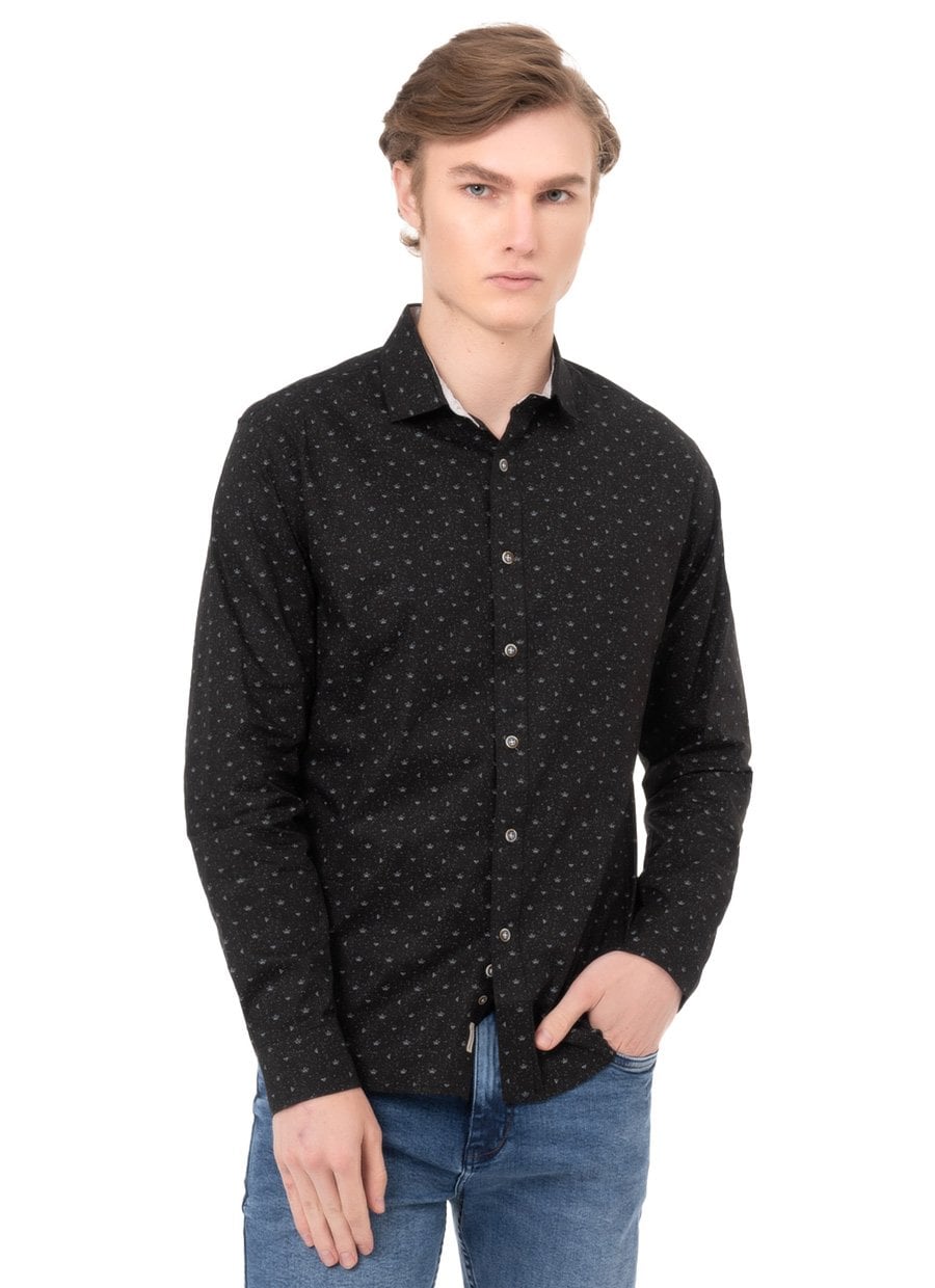 CAMISA CLASICO POPELINA STRETCH CABALLERO LUISER - 1