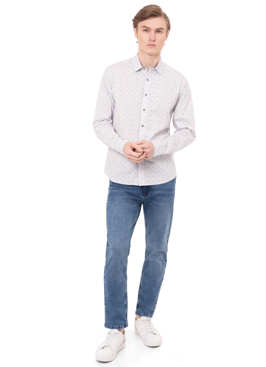 CAMISA CLASICO POPELINA STRETCH CABALLERO LUISER - 5