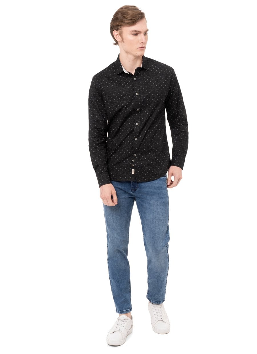 CAMISA CLASICO POPELINA STRETCH CABALLERO LUISER - 5