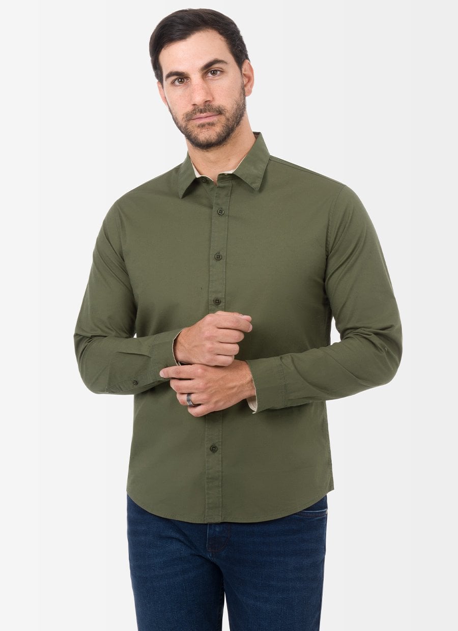 CAMISA CLASICO POPELINA STRETCH CABALLERO PAULINO ML 3 - 1