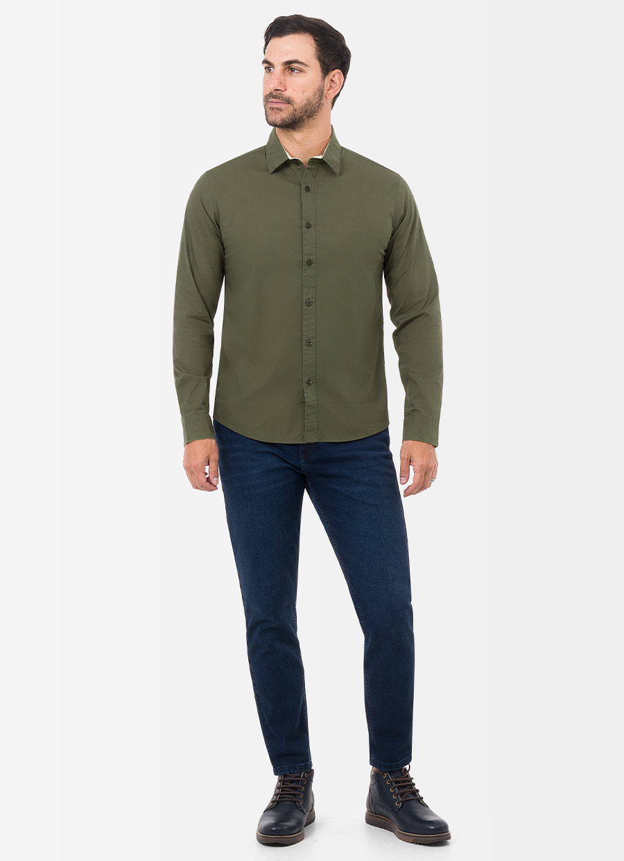 CAMISA CLASICO POPELINA STRETCH CABALLERO PAULINO ML 3 - 2