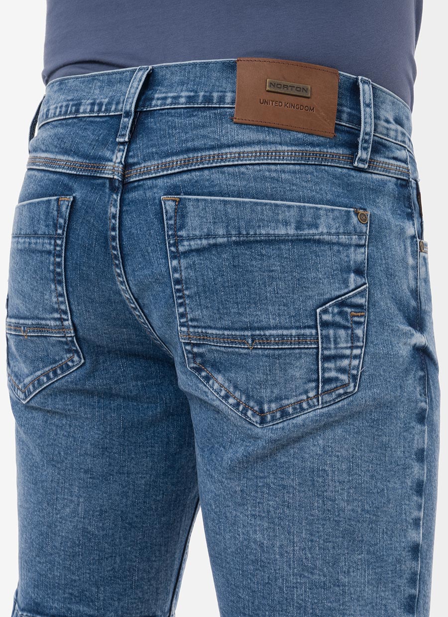 SHORT BERMUDA DENIM STRETCH HOMBRE NORTON BRANDOF - 4