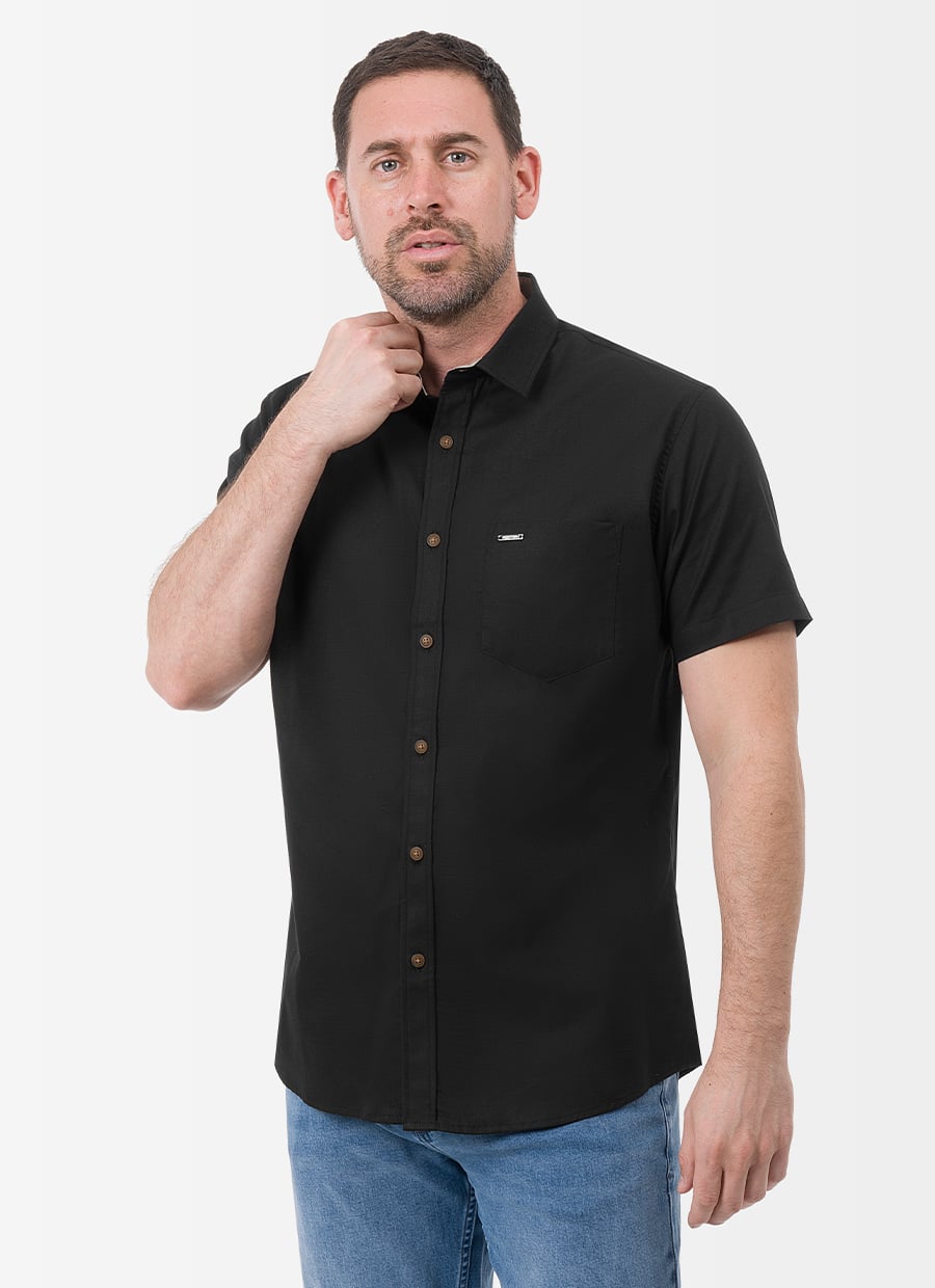 CAMISA CLASICO CHAMBRAY CABALLERO LUIS 0025 MC - 1
