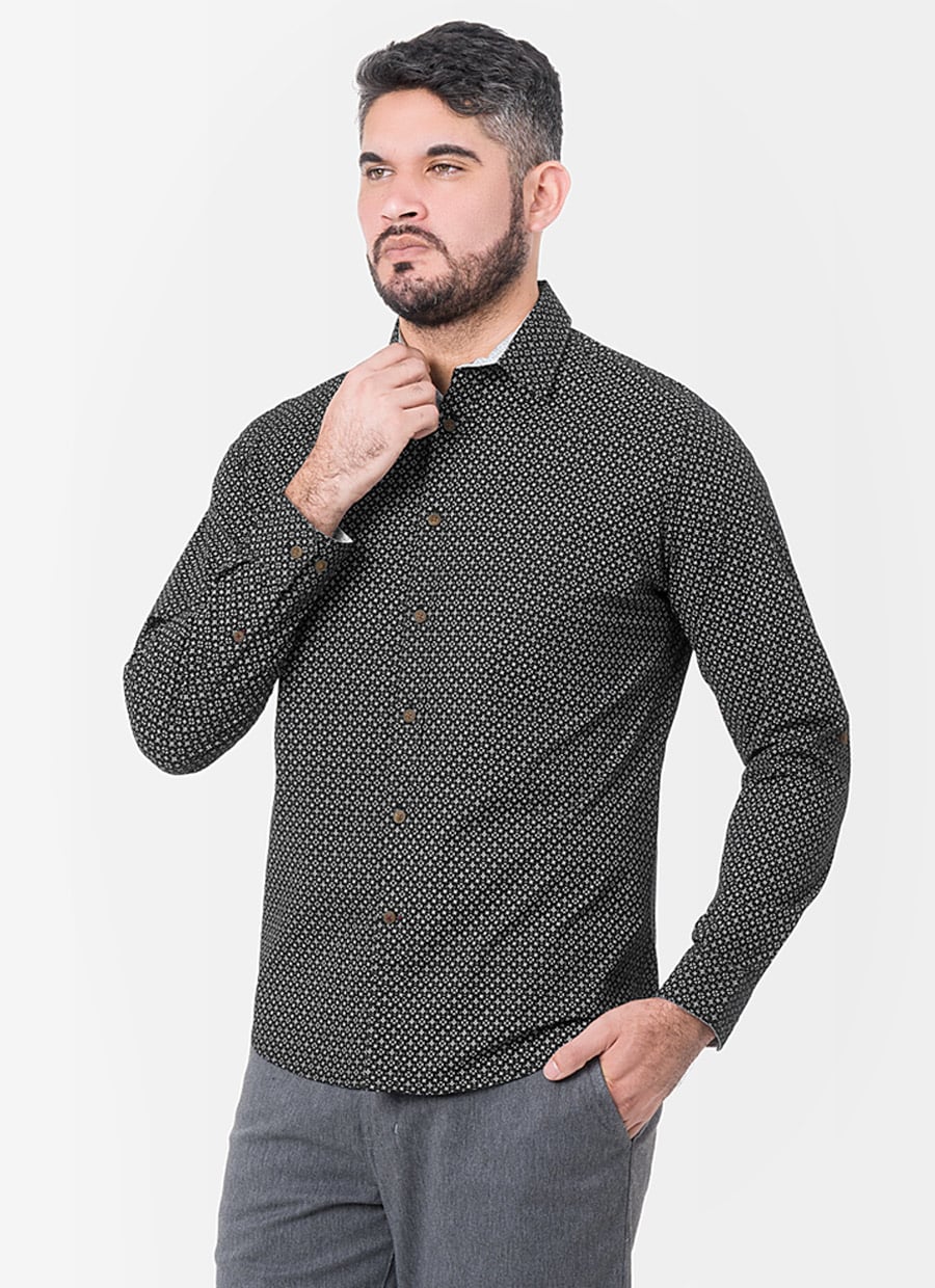 CAMISA MODA POPELINA STRETCH CABALLERO JAMSEJ - 1