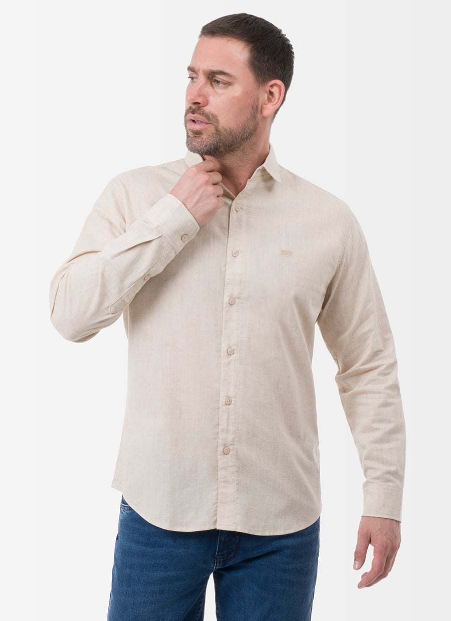 CAMISA CLASICO LINO CABALLERO BERNALD ML - 1