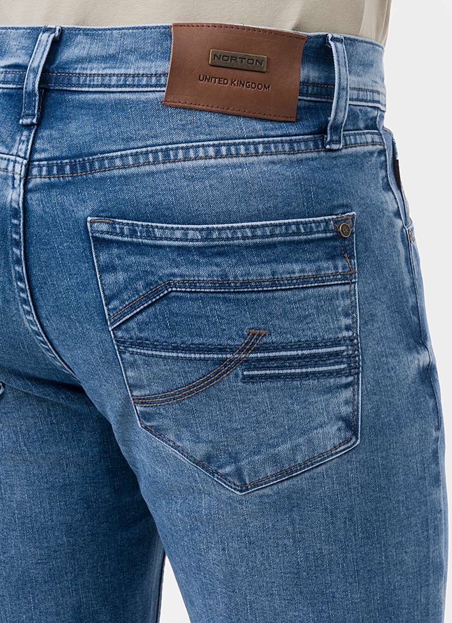 PANTALÓN JEAN SEMIPITILLO DENIM STRETCH HOMBRE NORTON KHAISEF - 4