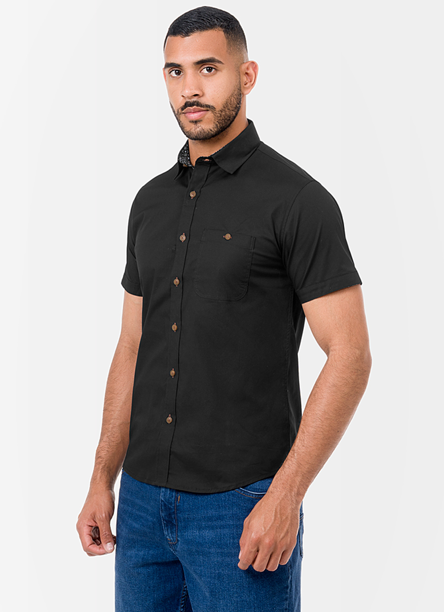 CAMISA MODA POPELINA STRETCH CABALLERO KHARIK - 1