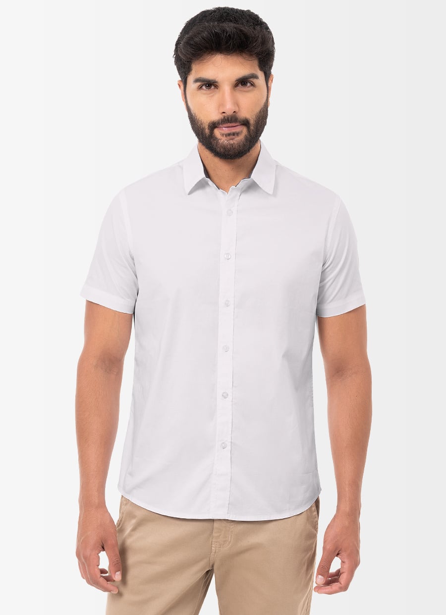 CAMISA CLASICO POPELINA STRETCH CABALLERO PAULINO 4 MC - 1