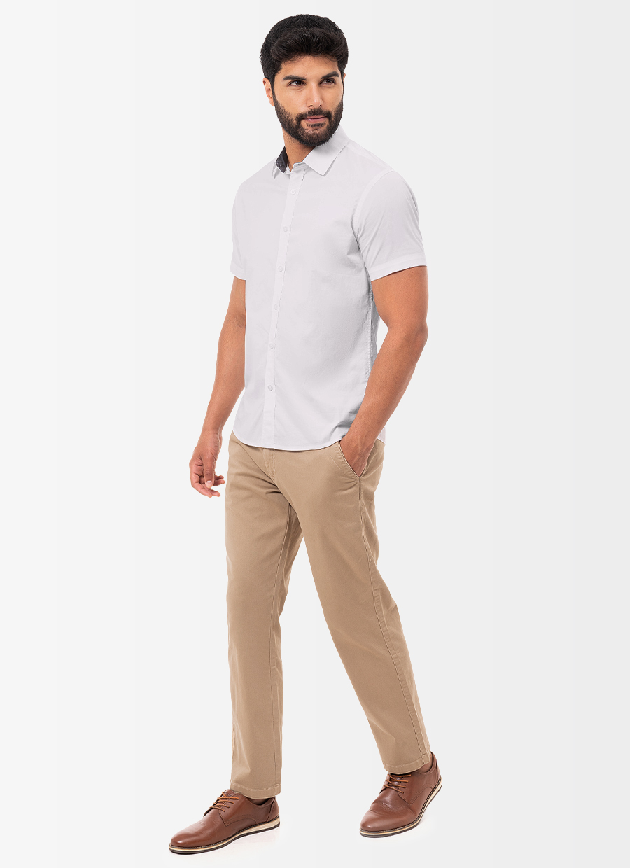 CAMISA CLASICO POPELINA STRETCH CABALLERO PAULINO 4 MC - 2