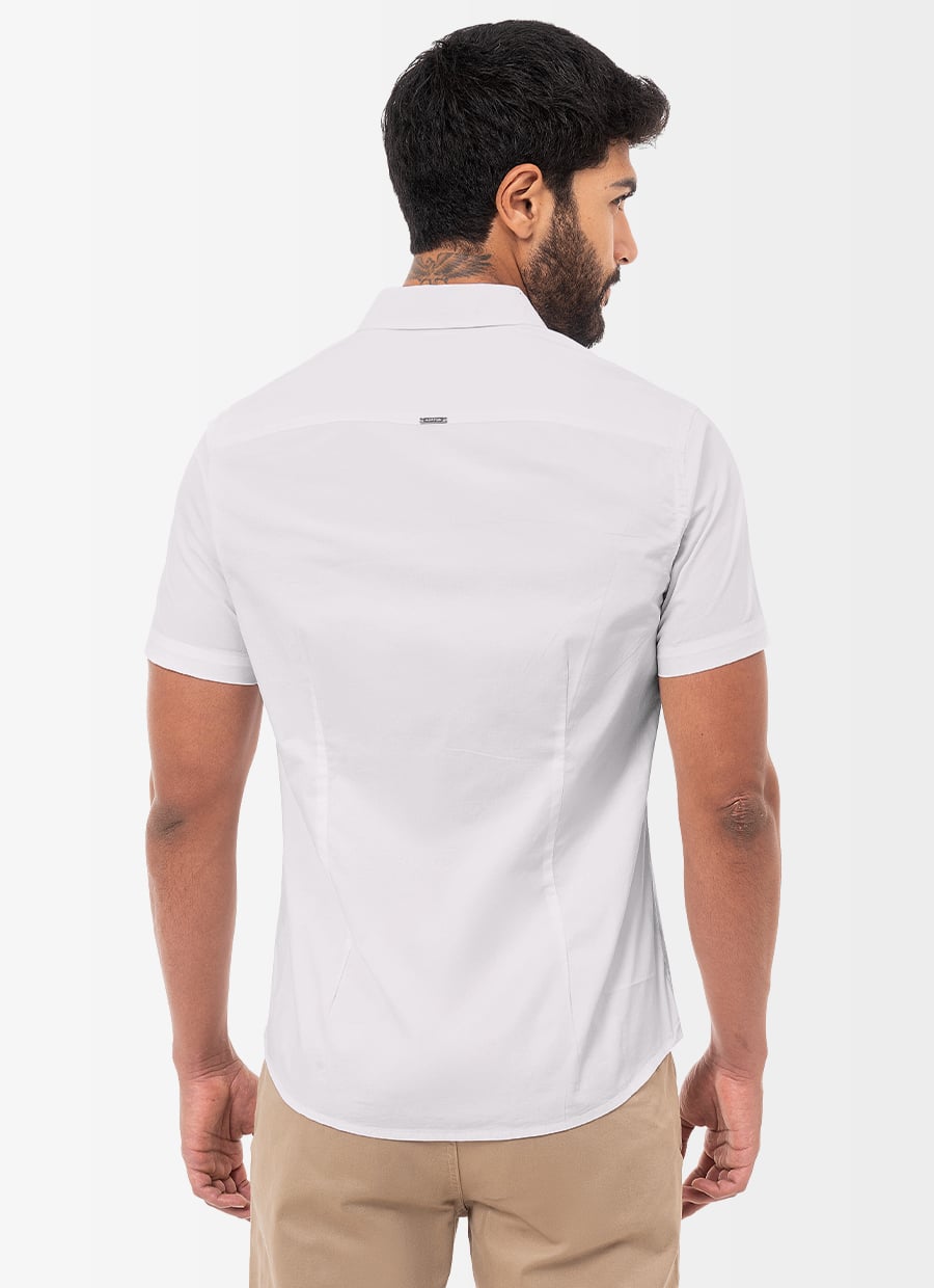 CAMISA CLASICO POPELINA STRETCH CABALLERO PAULINO 4 MC - 3