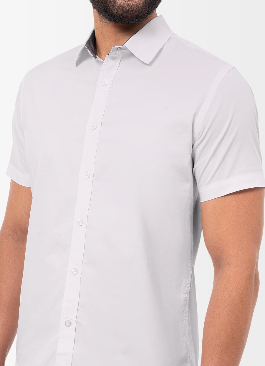 CAMISA CLASICO POPELINA STRETCH CABALLERO PAULINO 4 MC - 4