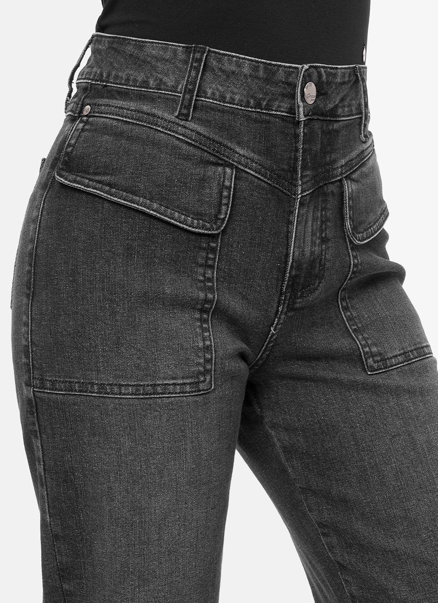PANTALÓN JEAN DENIM STRETCH MUJER GOCCOS HASSU - 4