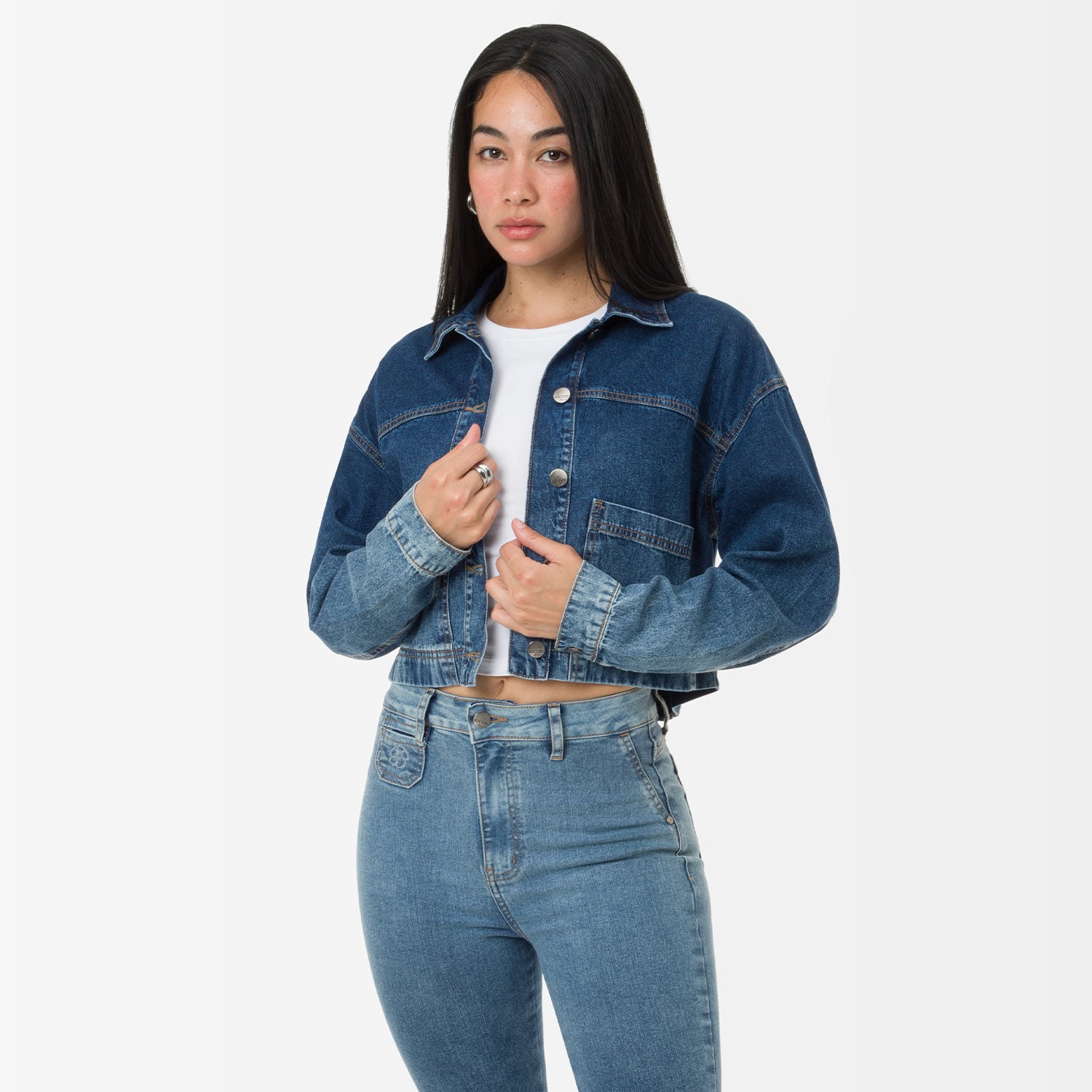 PANTALÓN JEAN DENIM STRETCH MUJER GOCCOS SAOR - 1