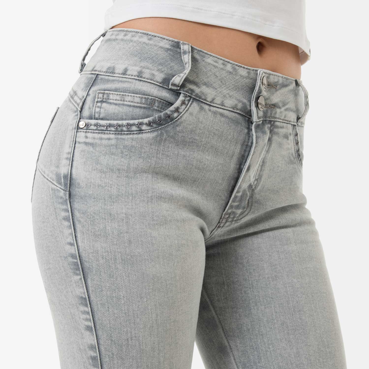 PANTALÓN JEAN DENIM STRETCH MUJER GOCCOS LUNISSA - 3
