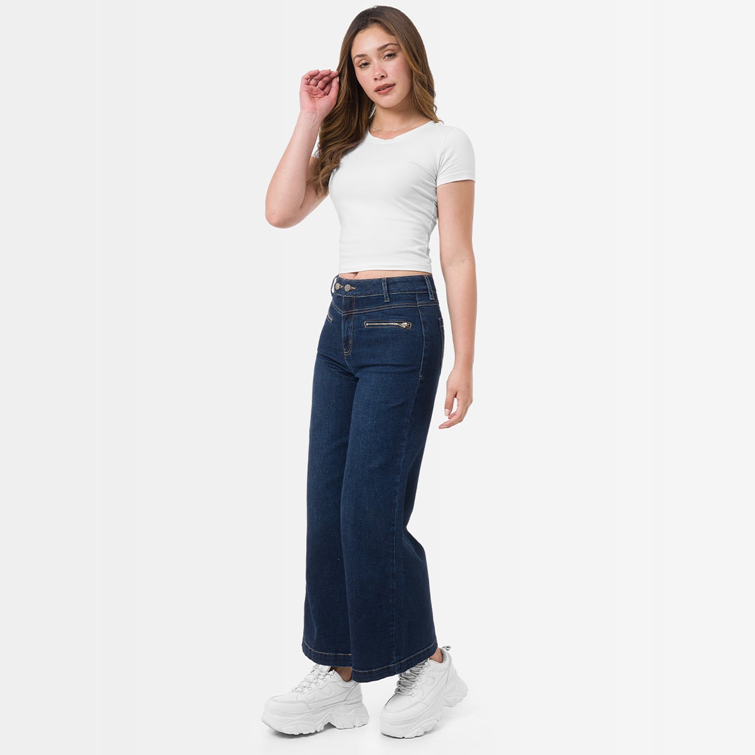 PANTALÓN JEAN DENIM STRETCH MUJER GOCCOS AFRAI - 1