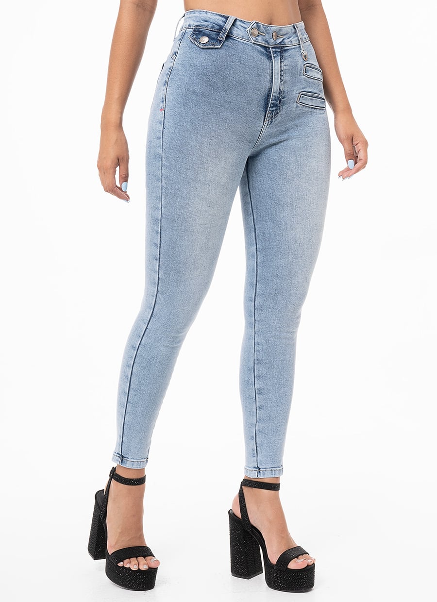 PANTALÓN JEAN PITILLO DENIM STRETCH MUJER GOCCOS CESCA - 2