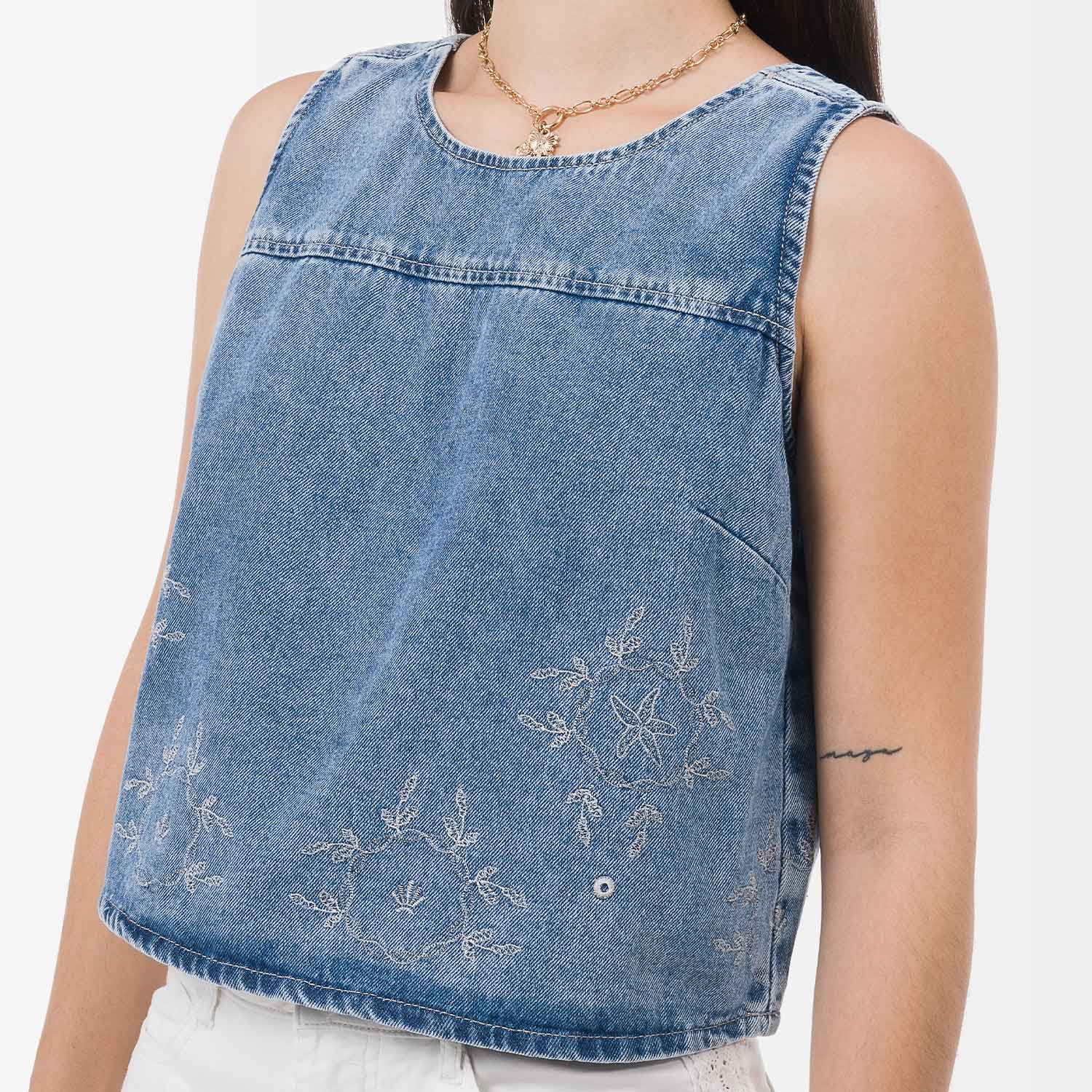 BLUSA DENIM MUJER GOCCOS ONICE - 3