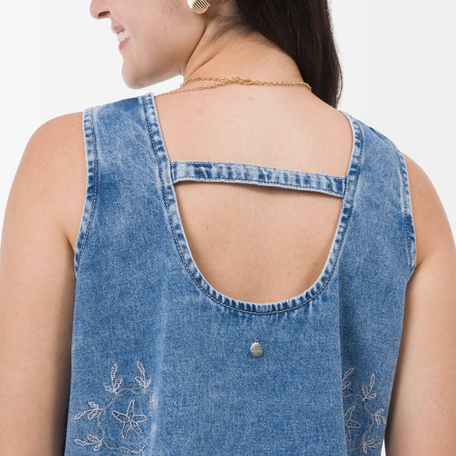 BLUSA DENIM MUJER GOCCOS ONICE - 4