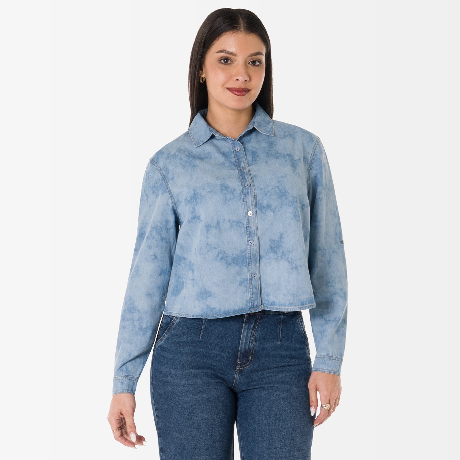 BLUSA DENIM MUJER GOCCOS SKYL - 1