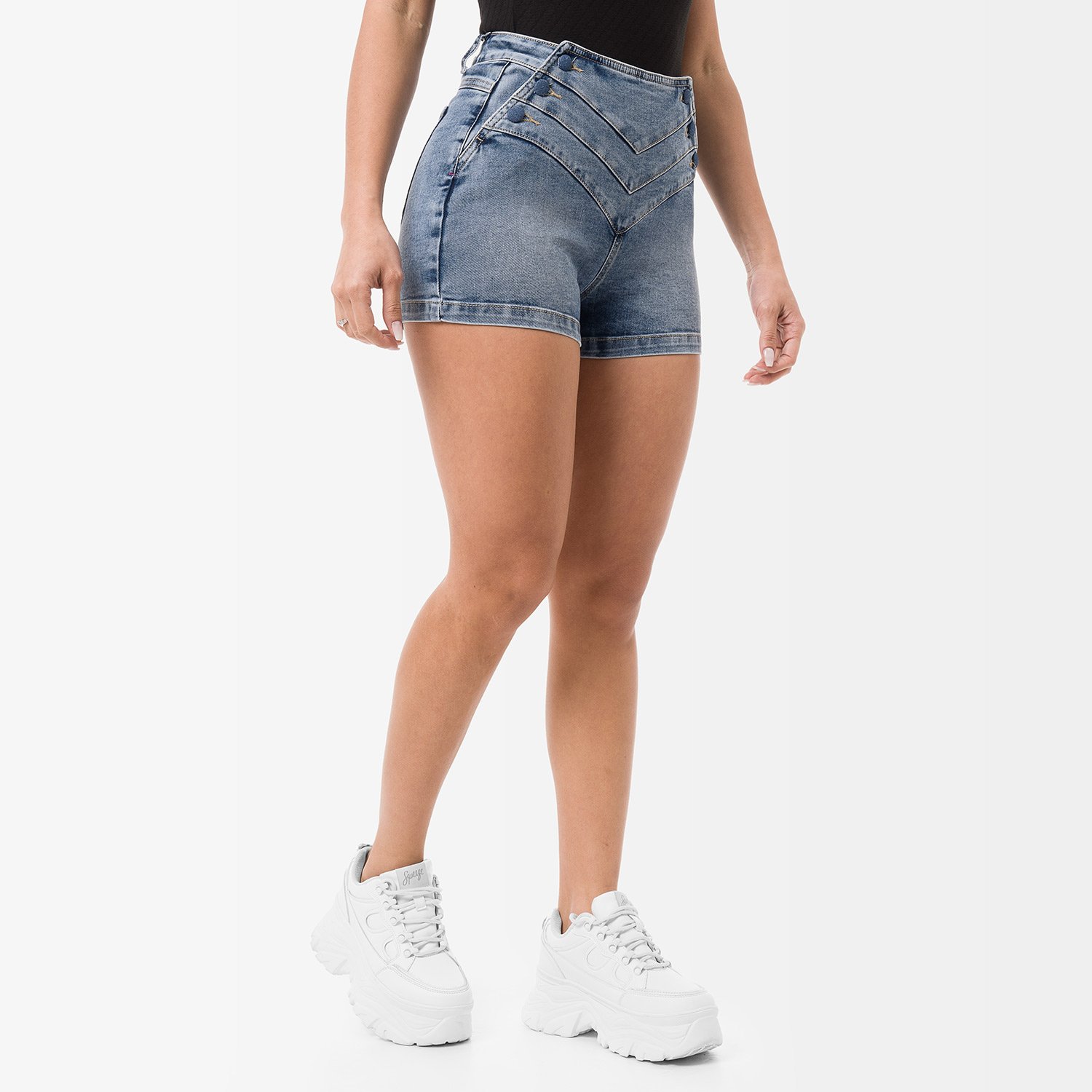 SHORT DENIM STRETCH MUJER GOCCOS SAMS - 2
