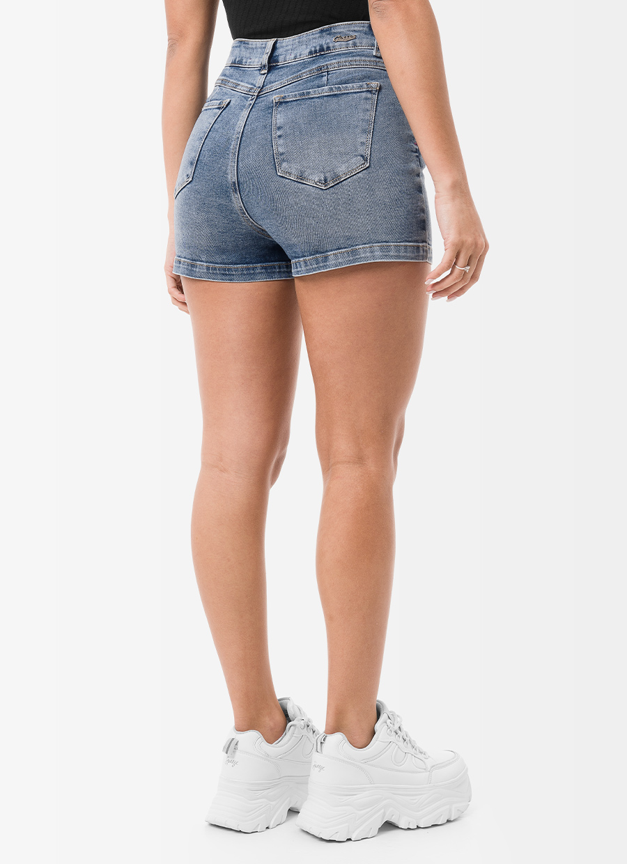 SHORT DENIM STRETCH MUJER GOCCOS SAMS - 3