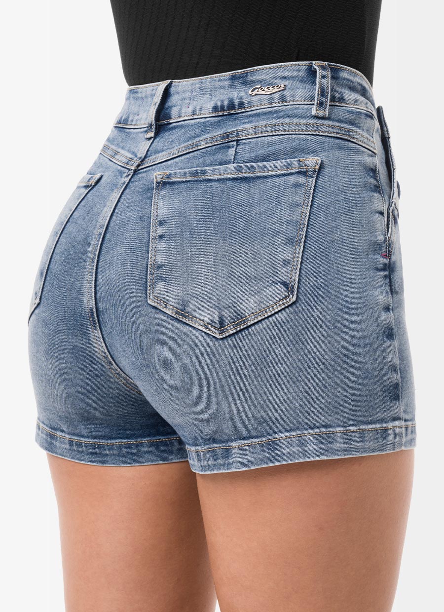 SHORT DENIM STRETCH MUJER GOCCOS SAMS - 5