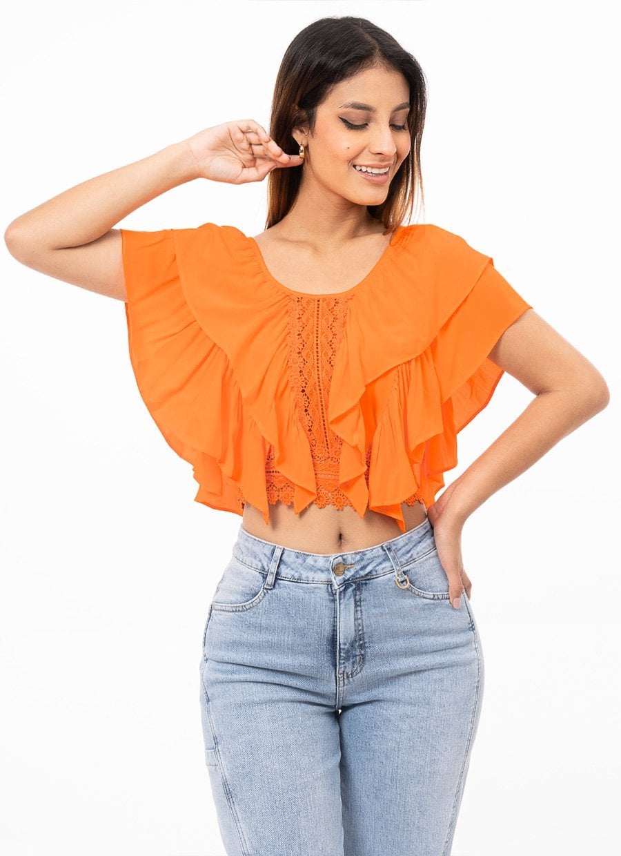 BLUSA BRODERY MUJER GOCCOS TRISTANA - 1