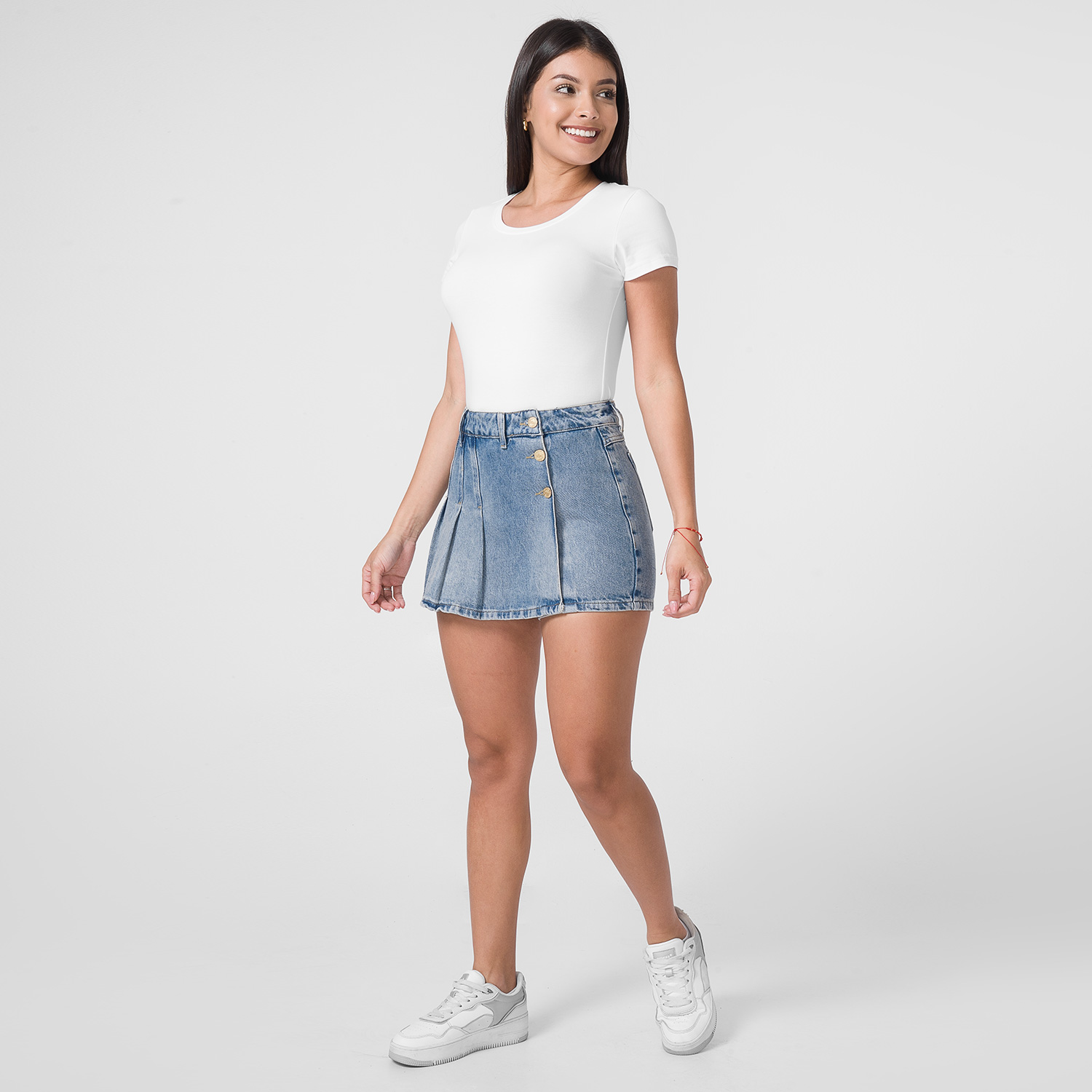 MINI SHORT DENIM STRETCH MUJER FITS ME VEKSAM - 5