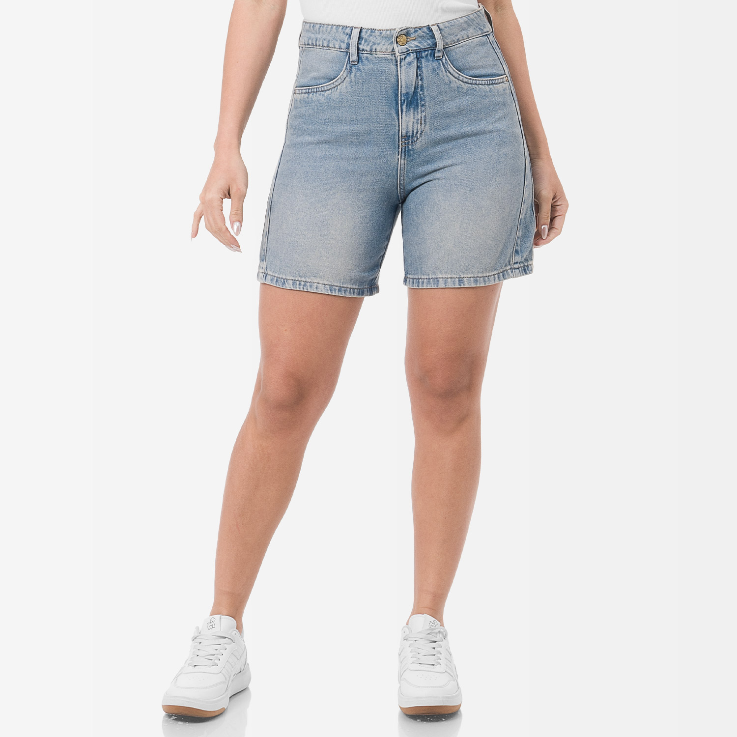 SHORT BERMUDA DENIM MUJER GOCCOS MELBU - 1