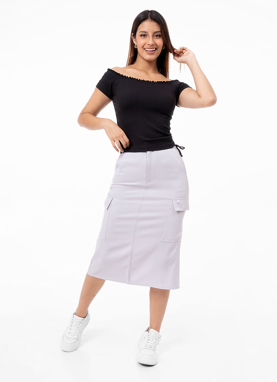 FALDA POPELINA MUJER GOCCOS JULIENE - 1