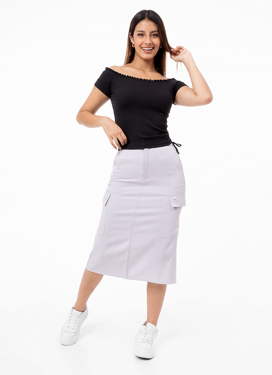 FALDA POPELINA MUJER GOCCOS JULIENE - 1