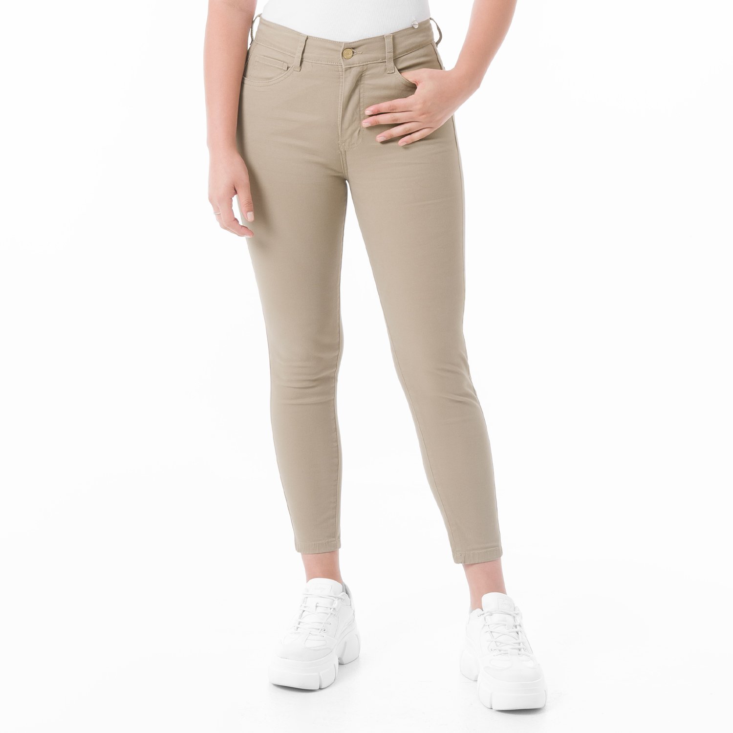 PANTALÓN PITILLO DRILL STRETCH MUJER FITS ME NURY DRILL - 1