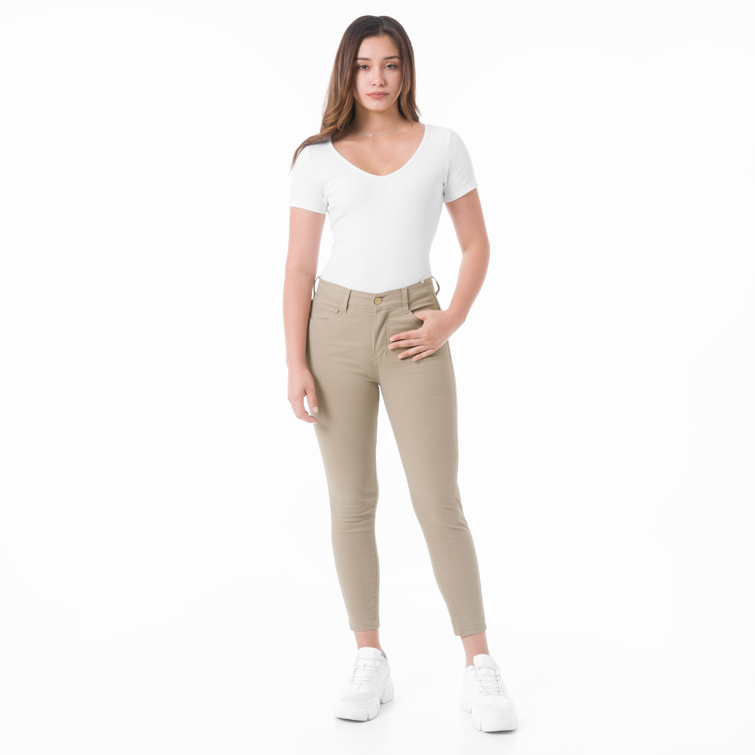 PANTALÓN PITILLO DRILL STRETCH MUJER FITS ME NURY DRILL - 5
