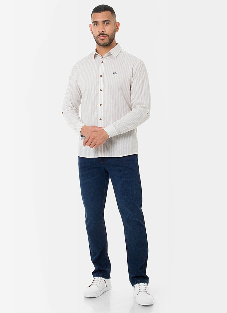 CAMISA MODA LISTADA CABALLERO JHULIAM - 2