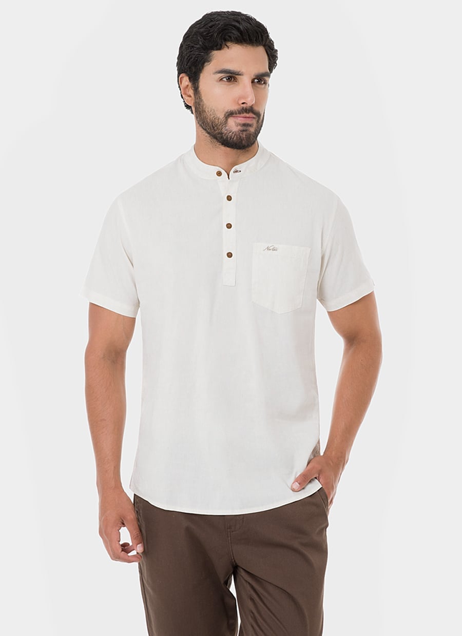 CAMISA MODA LINO CABALLERO KLOSVER - 1