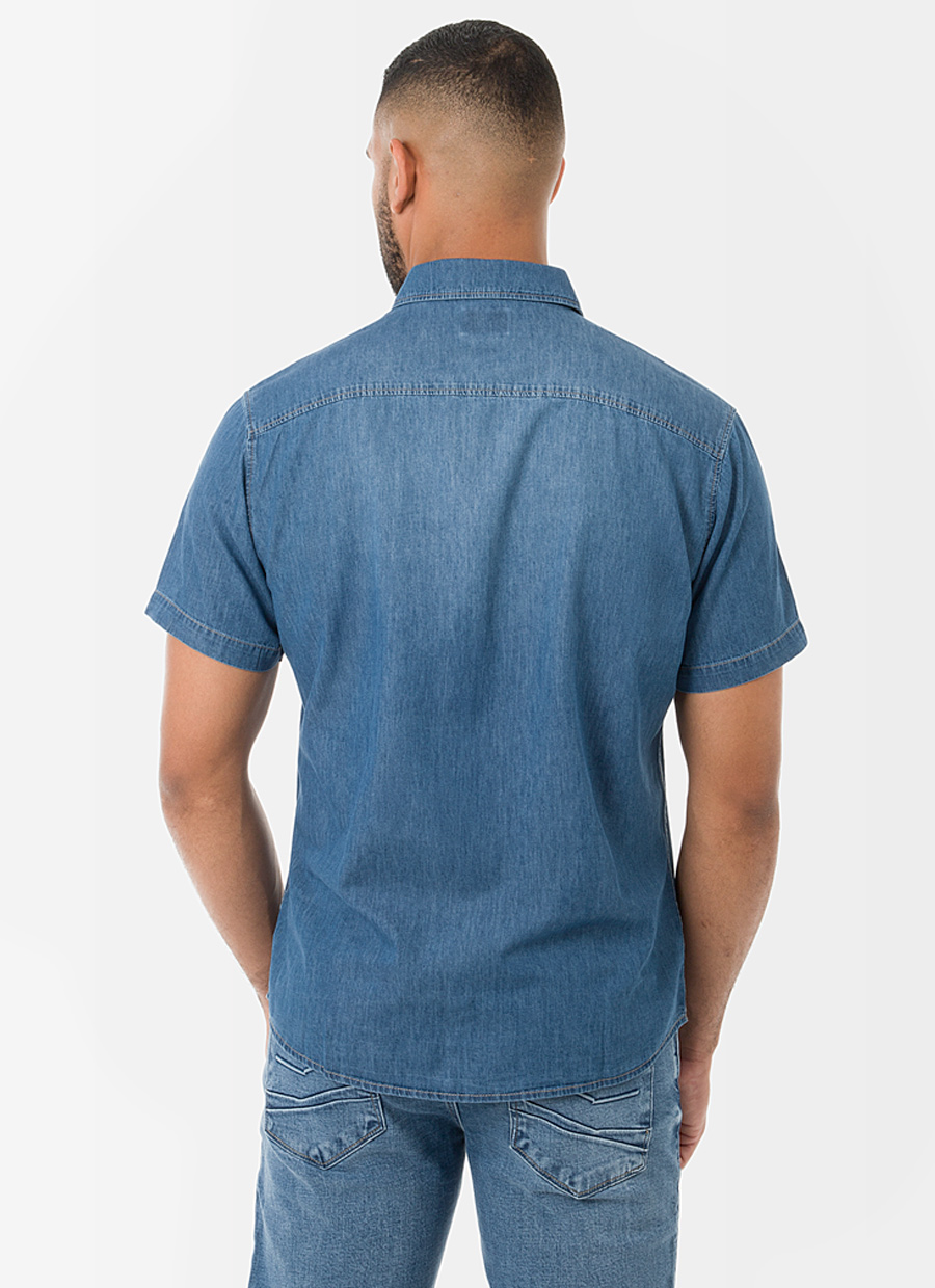 CAMISA MODA DENIM CABALLERO DAIZOM - 3