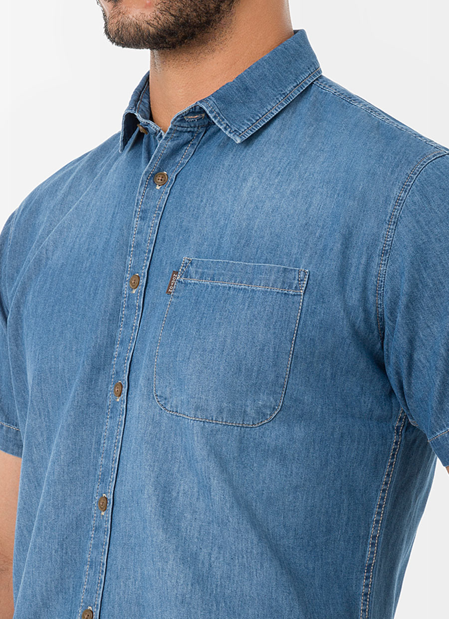 CAMISA MODA DENIM CABALLERO DAIZOM - 4