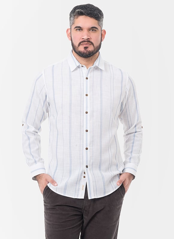CAMISA MODA EDUWAR LISTADA HOMBRE - 1