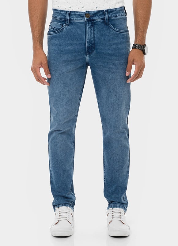 PANTALON DENIM STRETCH HOMBRE GHOMSIT - 1