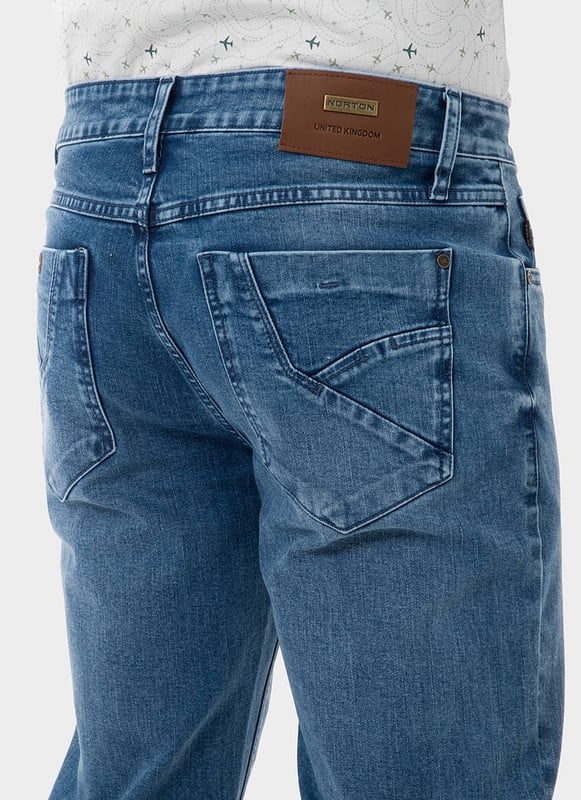 PANTALON DENIM STRETCH HOMBRE GHOMSIT - 5