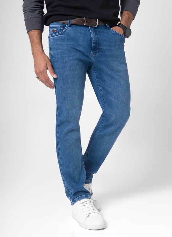 PANTALON DENIM STRETCH HOMBRE WILFHOM - 1