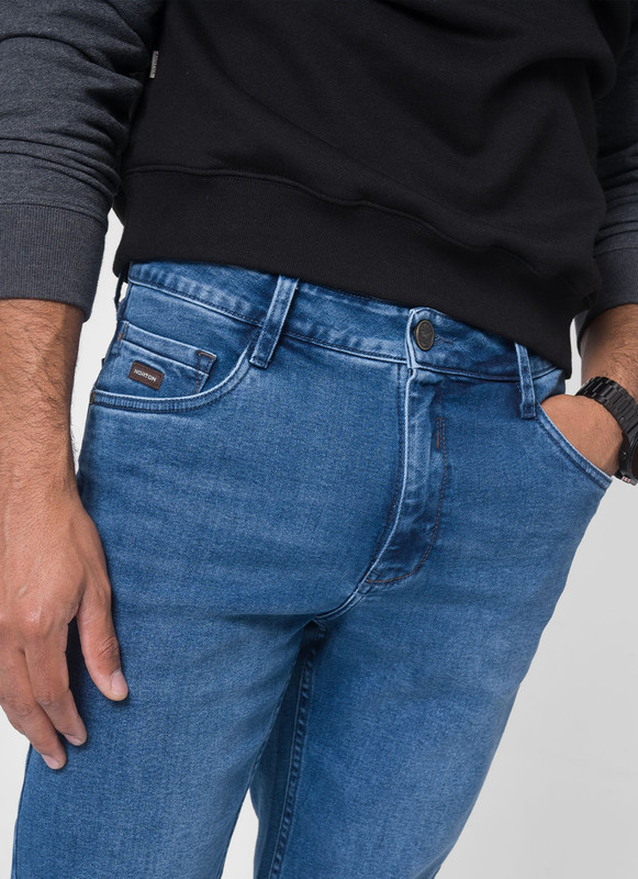 PANTALON DENIM STRETCH HOMBRE WILFHOM - 4