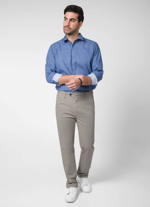 PANTALON DRILL STRETCH HOMBRE SAYKOS - 2