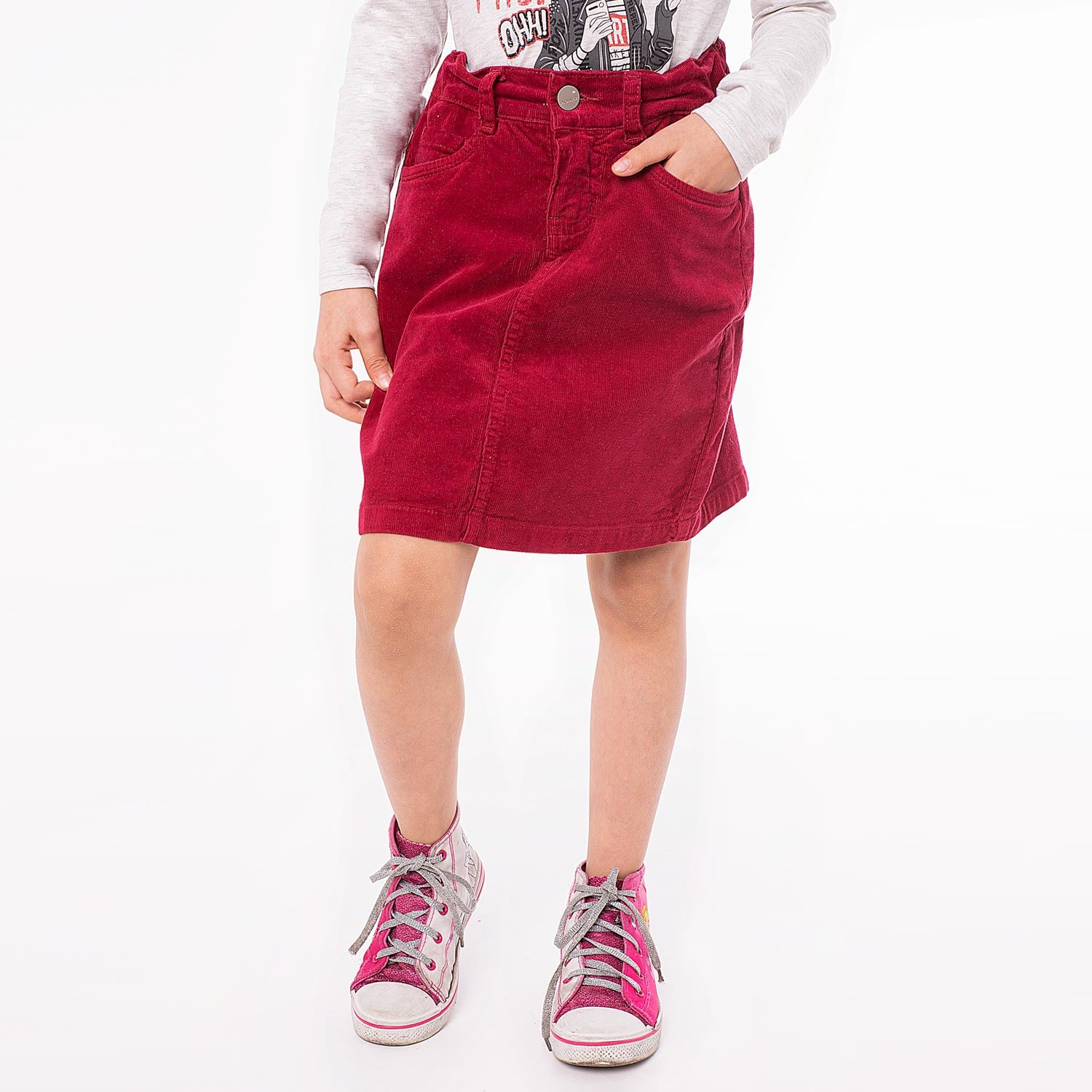 FALDA 3/4 CORDUROY STRETCH PARA NIÑA XELCCA - 1