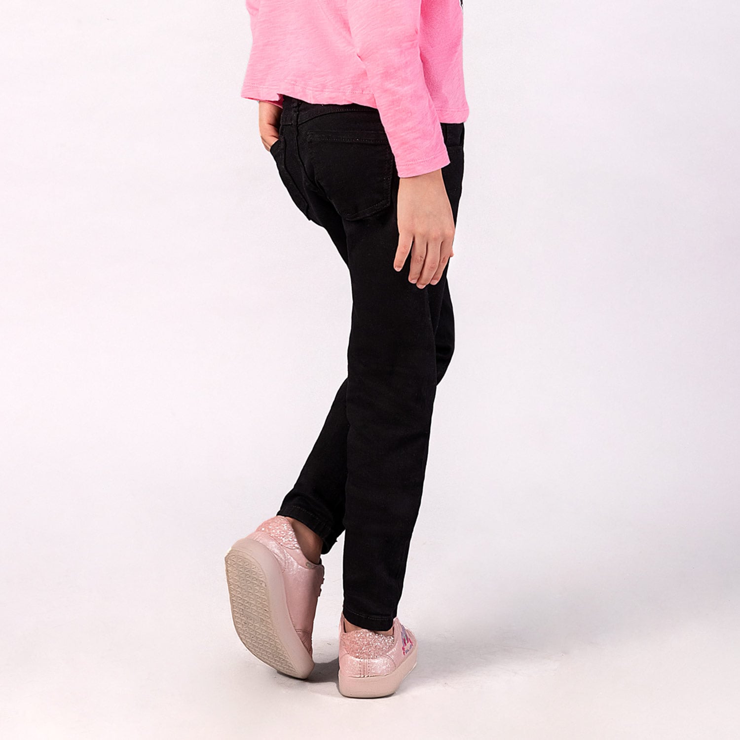 PANTALON CLASICO DENIM STRETCH PARA NIÑA JESSY - 4