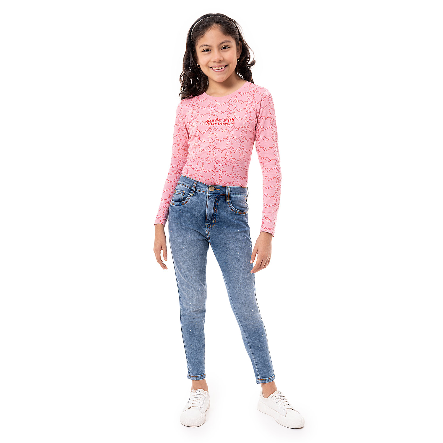 PANTALÓN JEAN PITILLO DENIM STRETCH NIÑA PIONIER ERICA - 1