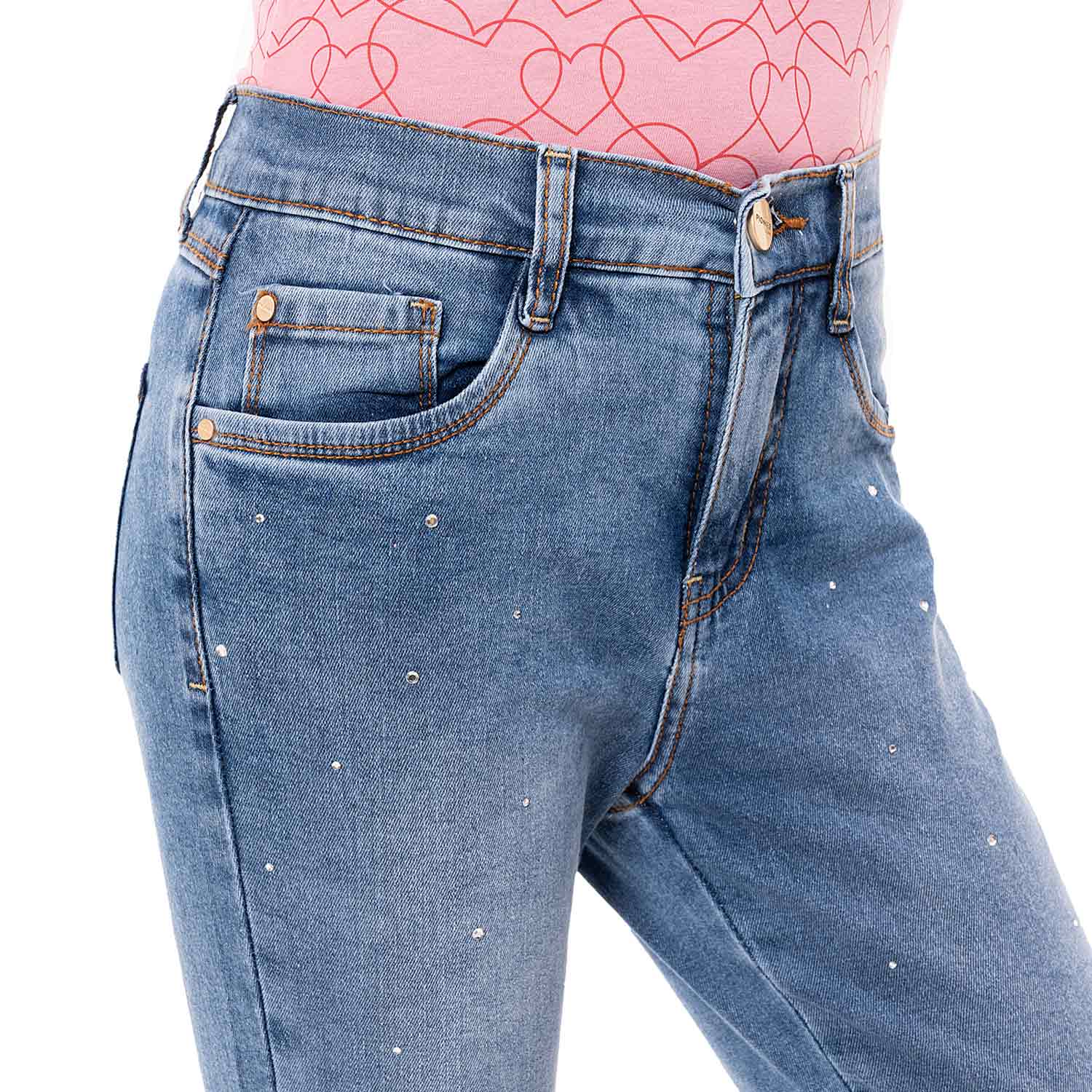 PANTALÓN JEAN PITILLO DENIM STRETCH NIÑA PIONIER ERICA - 4